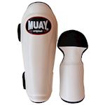 Muay Pro Scheen & Wreefbeschermer - wit