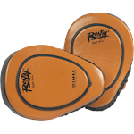 Ronin Coaching Mitt Curved Leer met Gelpad - bruin/zwart