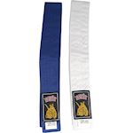 Ronin Wedstrijd Budoband Junior dun - blauw/wit